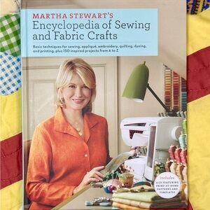 Martha Stewart Sewing and Fabric Crafts Book - Orange and Blue Cover
